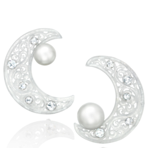 Assael crescent moon earrings