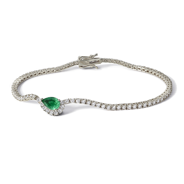 KATKIM Emerald Trace Eternity Bracelet