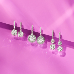 Lightbox diamond drop earrings